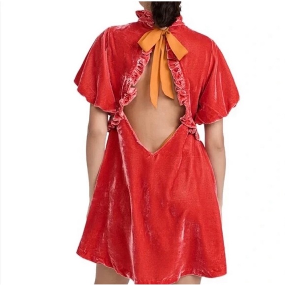 Free People Gum Drop Velvet Dress NWOT - Picture 2 of 8